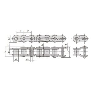 mezőgazdasági görgős láncok