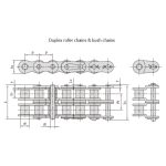 Rövid osztású precíziós görgős lánc sorozat