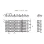 Rövid osztású precíziós görgős lánc sorozat