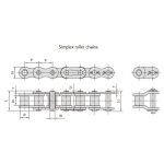 B sorozatú rövid osztású precíziós görgős láncok