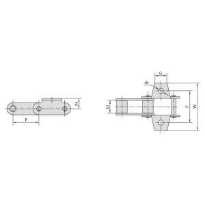 C típusú és CA típusú acél mezőgazdasági lánc