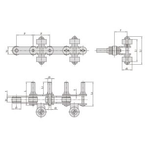 szóróberendezésekhez való szállító lánc