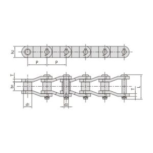 nagy teherbírású hajtókaros hajtóműlánc
