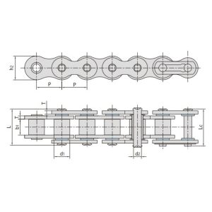 O-gyűrűs görgős lánc