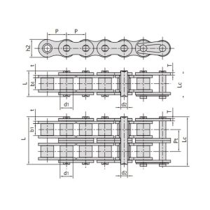 önkenő, rövid osztású görgős lánc