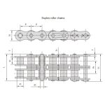 nagy teherbírású sorozatú görgős láncok