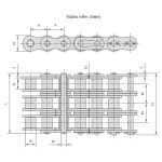 nagy teherbírású sorozatú görgős láncok