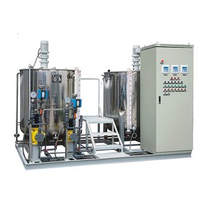 nyersvíz előkezelő és keringetővíz adagoló berendezés