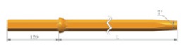 Hex25 x 159 mm szár