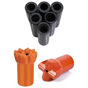 T38 menetes, süllyesztett középpontú behúzó gombos bit