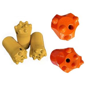 kúpos gombfejű fúrófej felsőkalapácsos kőzetfúró szerszámokhoz